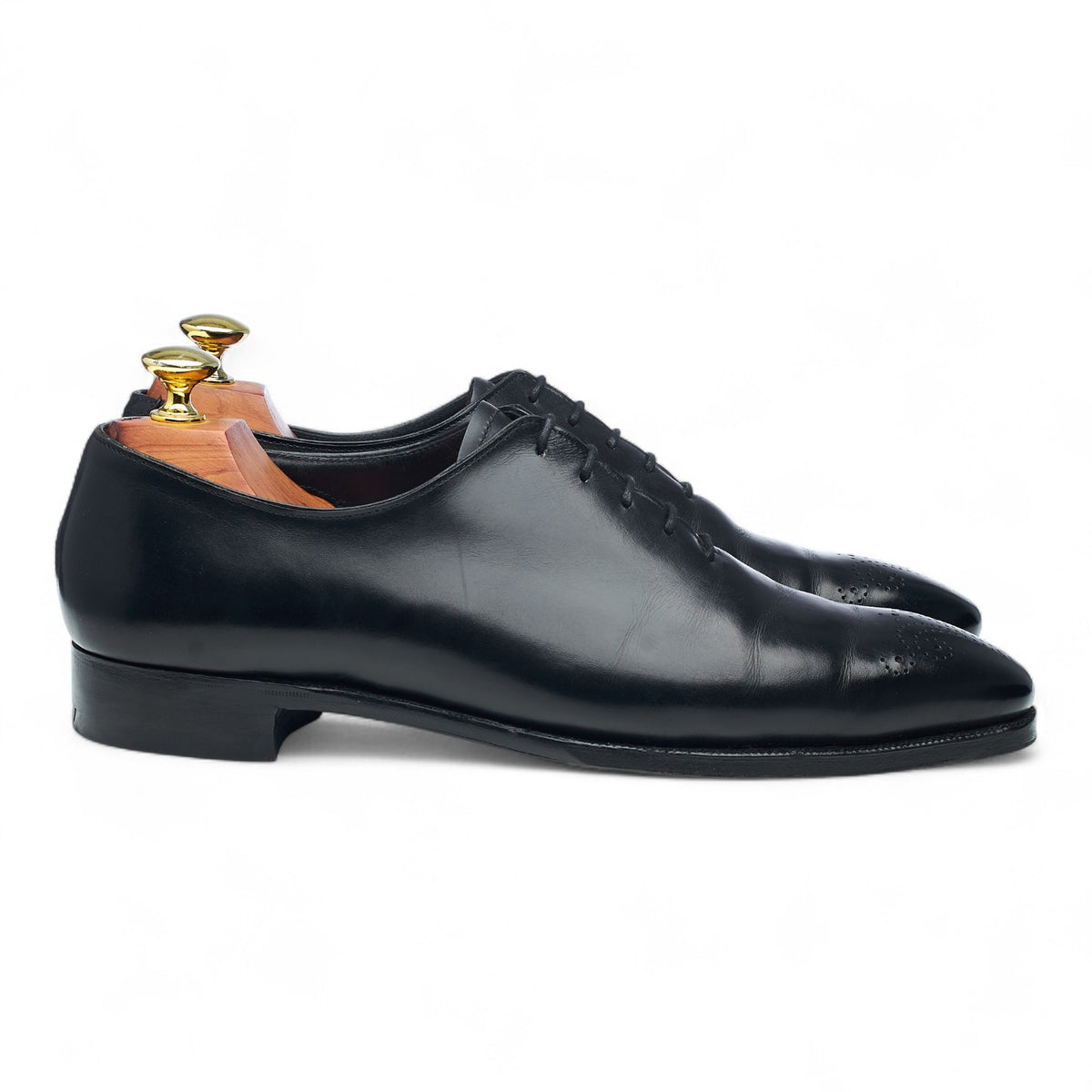 'Alan' Black Leather Wholecut Oxford UK 8 D