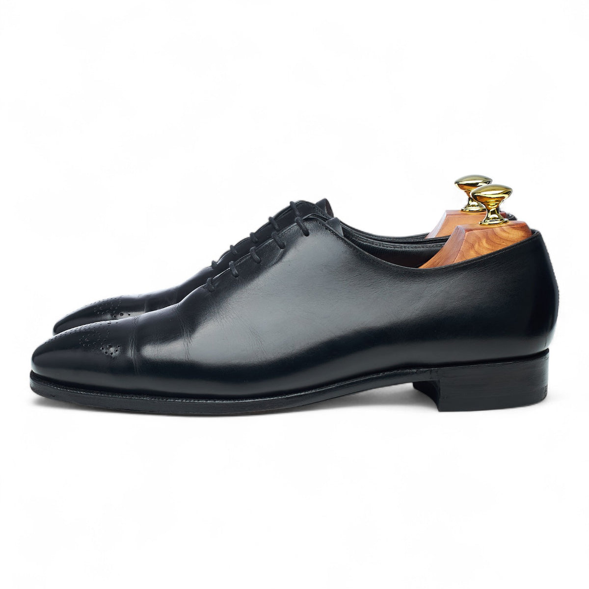 'Alan' Black Leather Wholecut Oxford UK 8 D