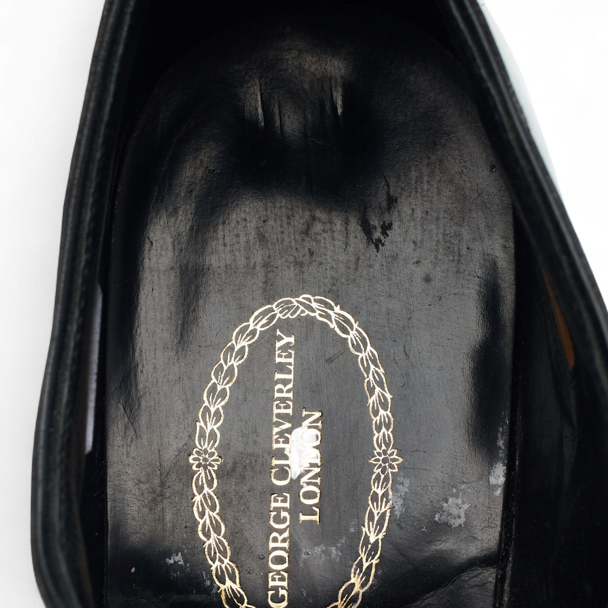 'Alan' Black Leather Wholecut Oxford UK 8 D