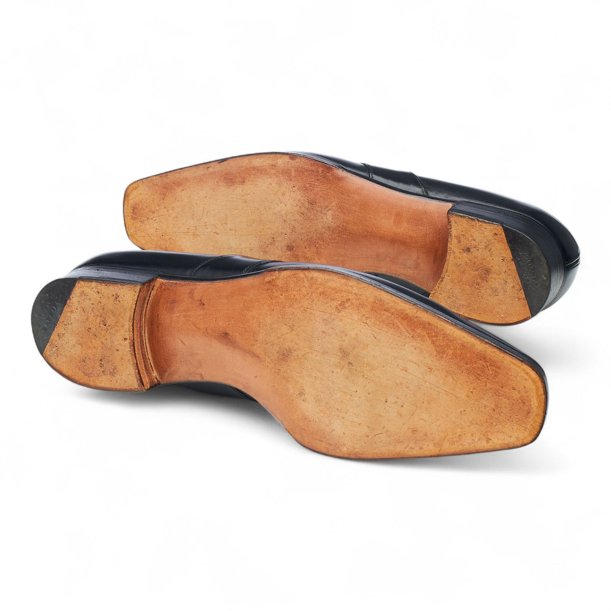 Bespoke Black Leather Loafers UK 7.5 D