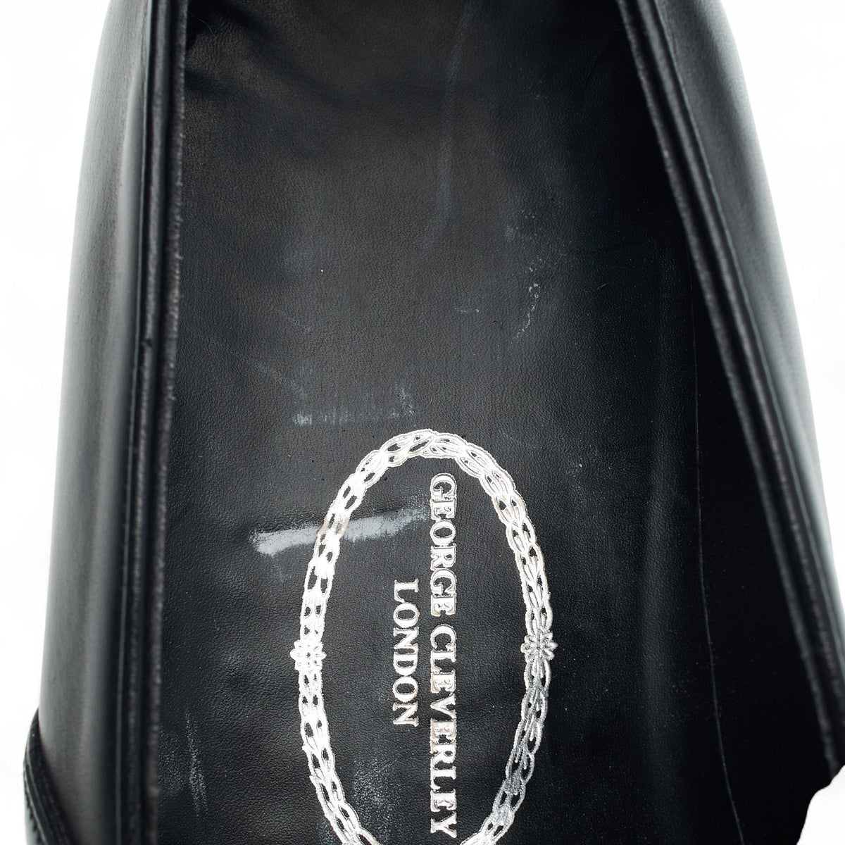 Bespoke Black Leather Loafers UK 7.5 D