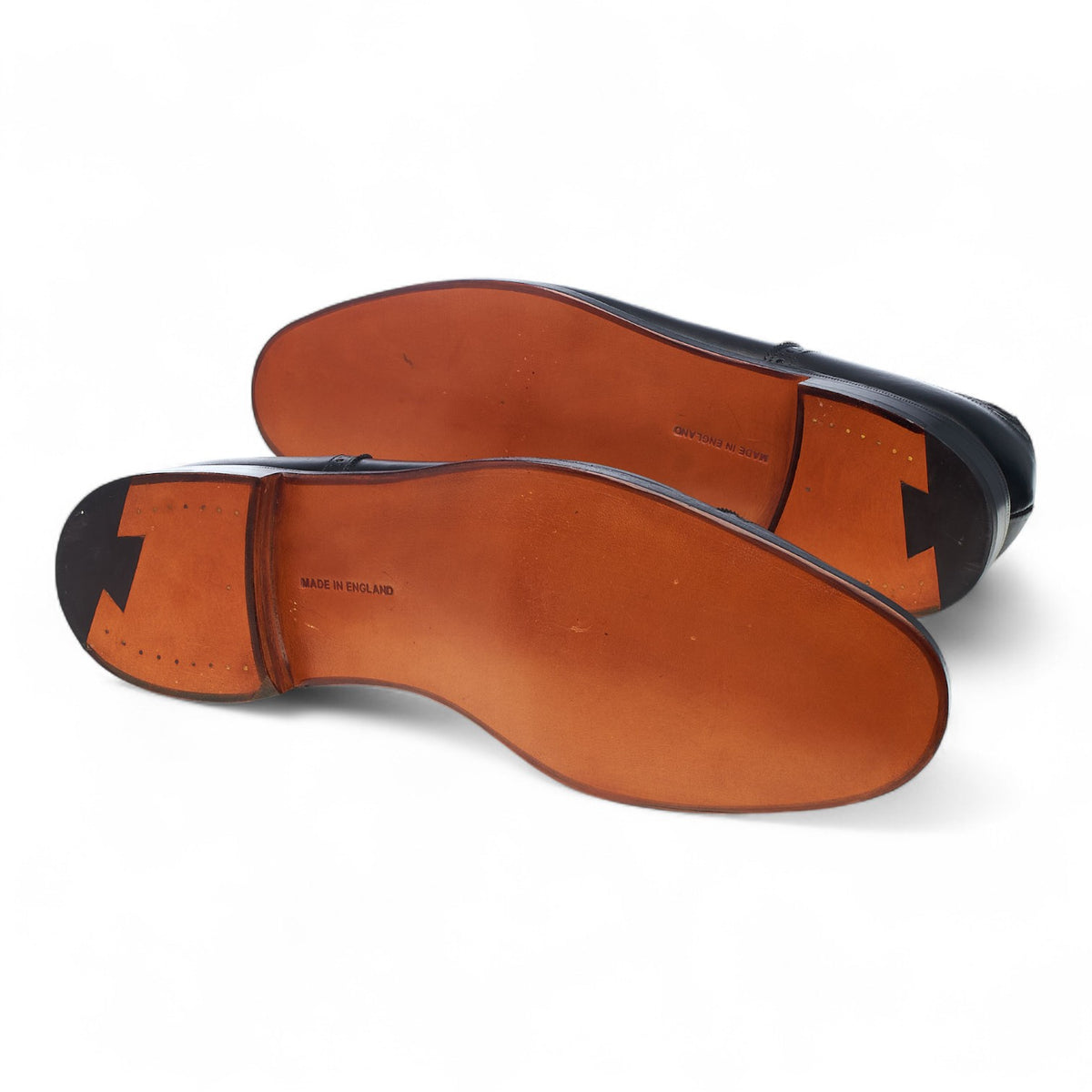 'Belgrave' Black Leather Oxford Brogues UK 10.5