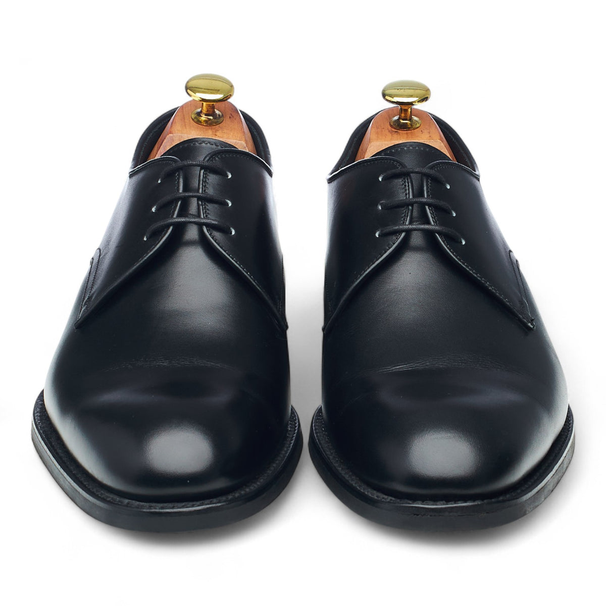 'Gable' Black Leather Derby UK 8.5 G