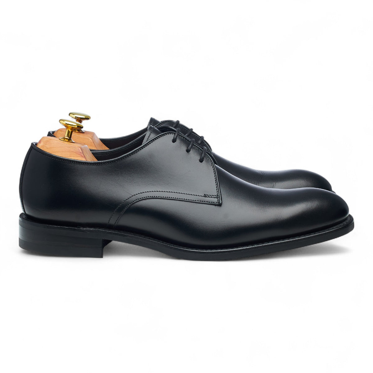 'Gable' Black Leather Derby UK 8.5 G