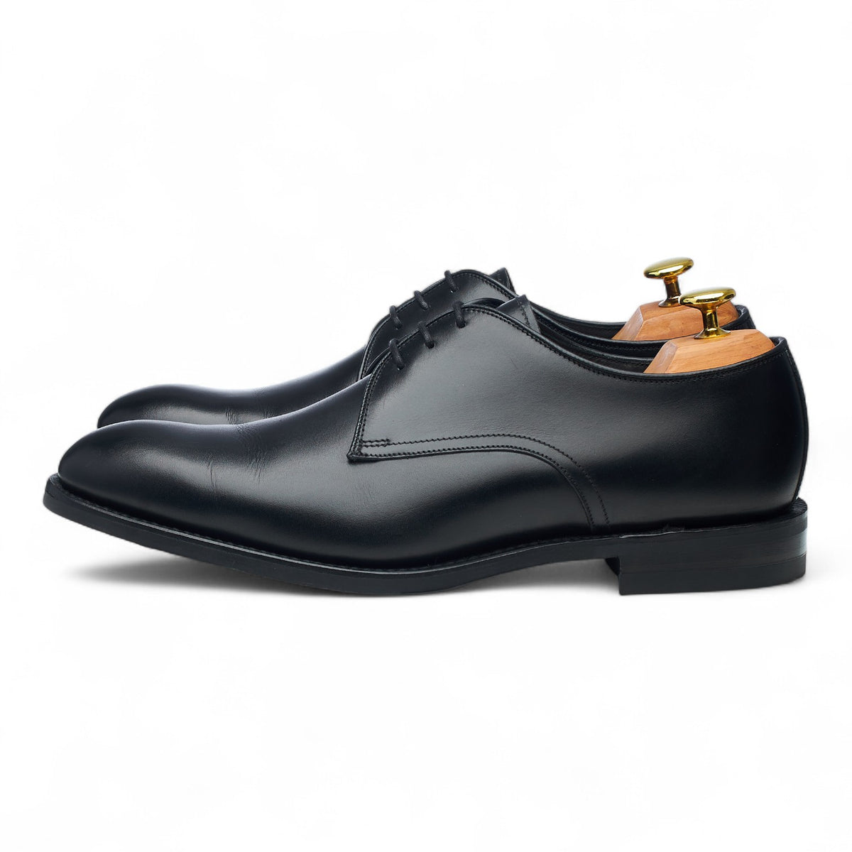 'Gable' Black Leather Derby UK 8.5 G