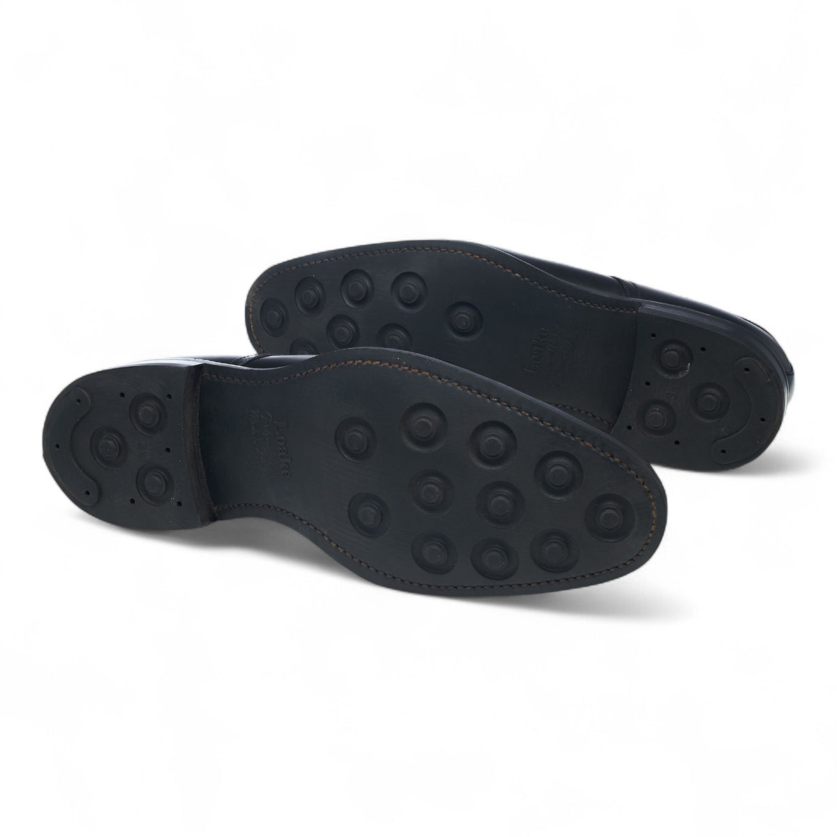 'Gable' Black Leather Derby UK 8.5 G