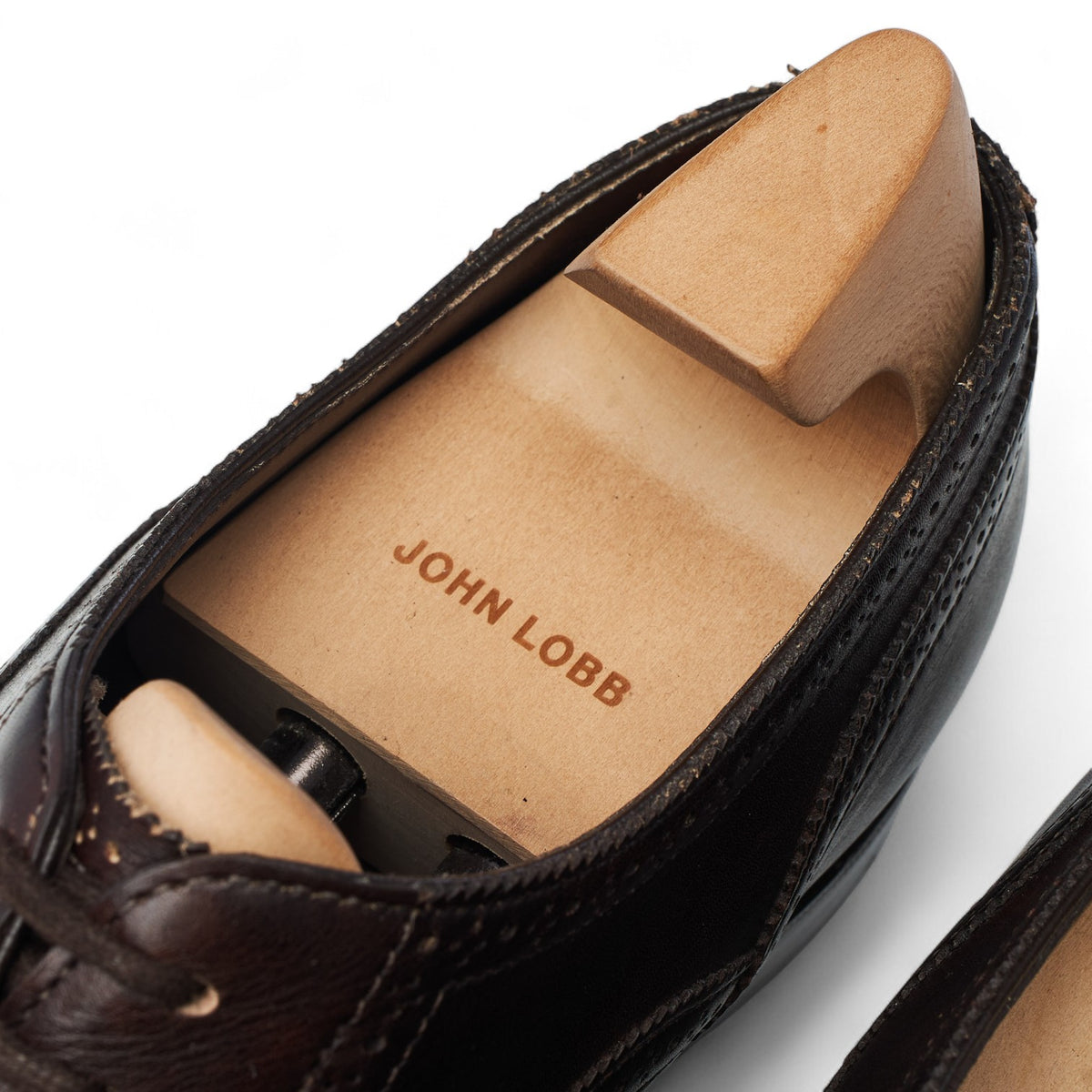 'Stockley' Dark Brown Leather Oxford Brogues UK 9.5 E