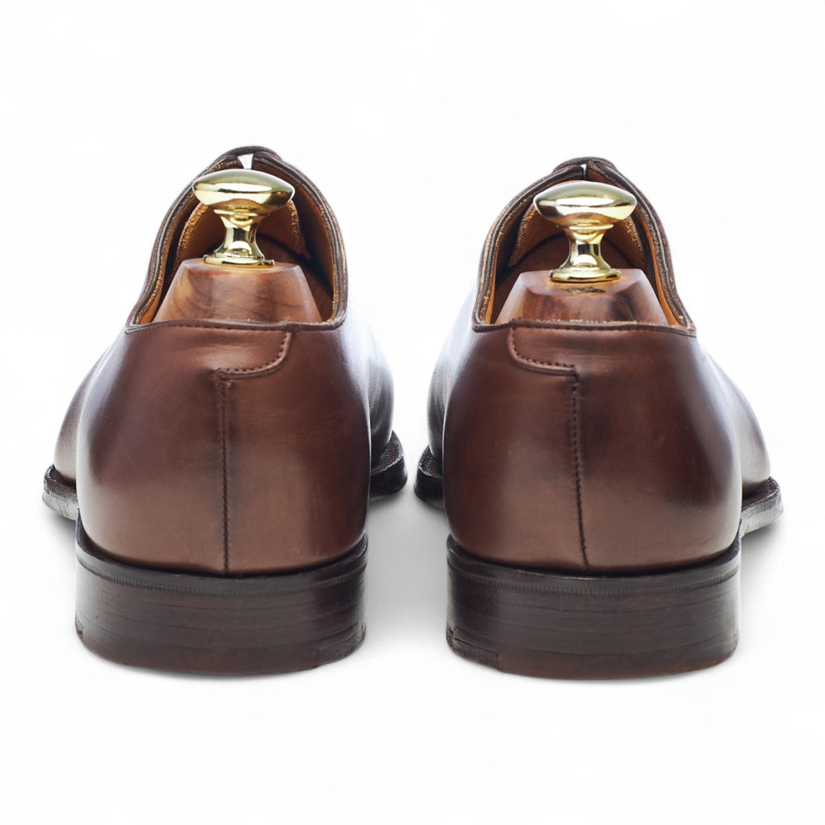 'Connaught' Brown Leather Wholecut Oxford UK 7.5 F