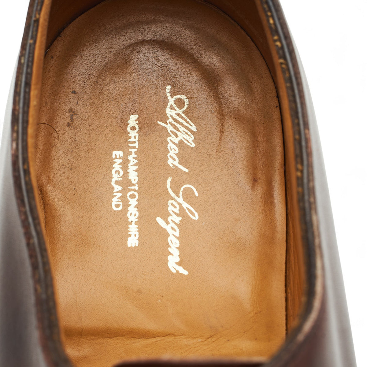 'Connaught' Brown Leather Wholecut Oxford UK 7.5 F