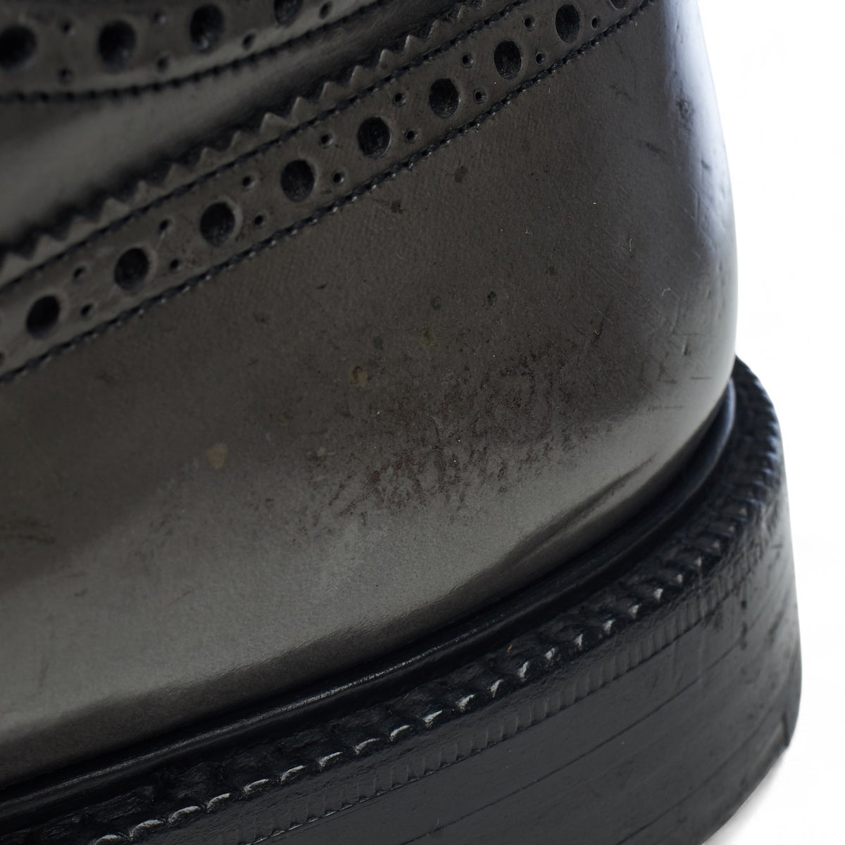 'Grafton' Grey Leather Derby Brogues UK 10 G