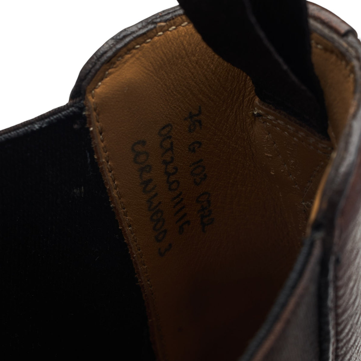 'Cornwood 3' Brown Grain Leather Chelsea Boots UK 7.5 G