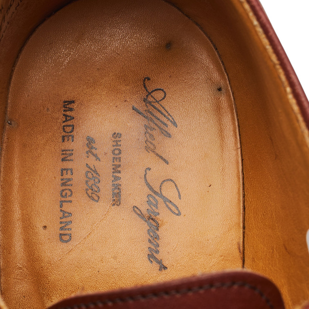 'Berwick' Tan Brown Leather Derby Brogues UK 10