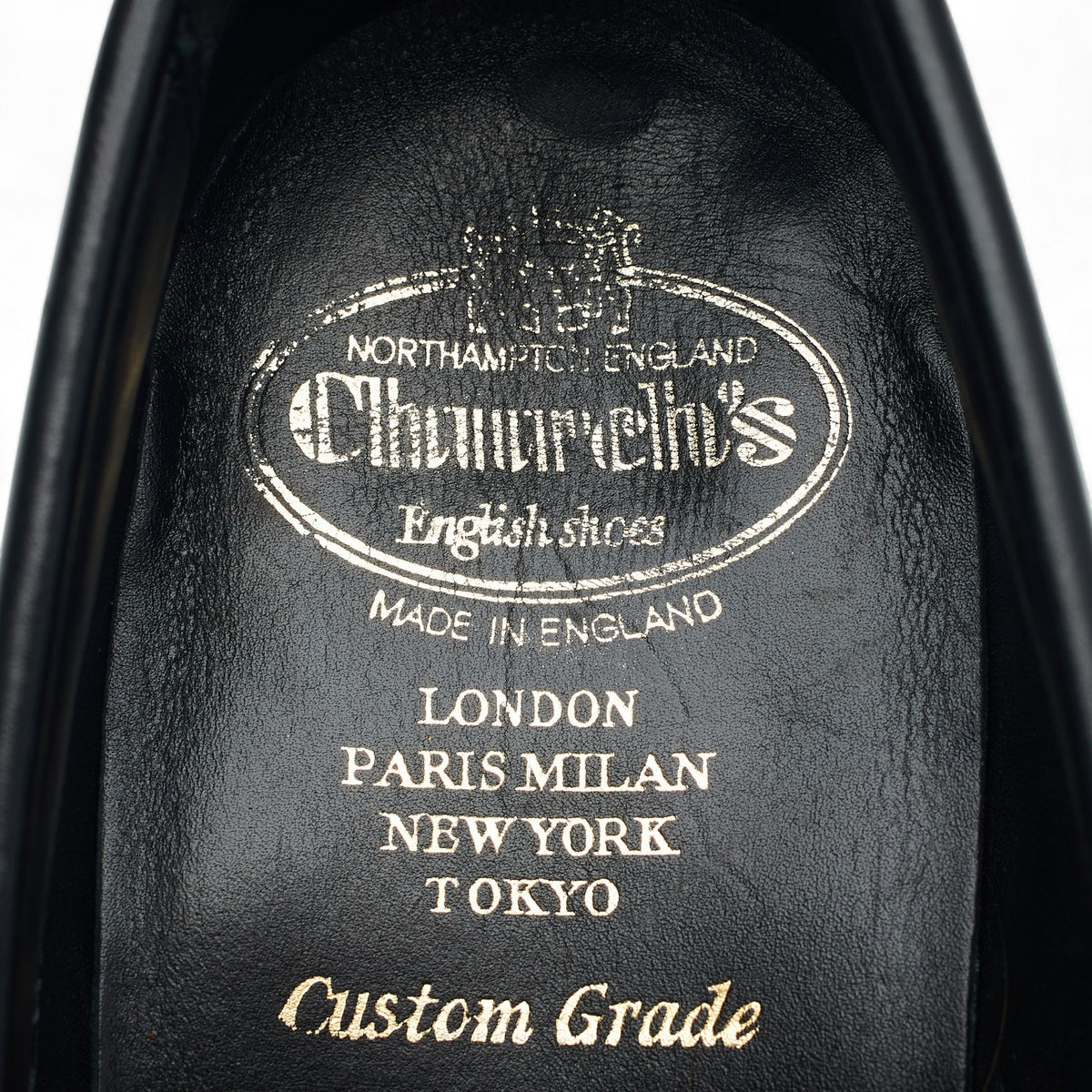 'Parham' Black Leather Split Toe Loafers UK 6.5 F