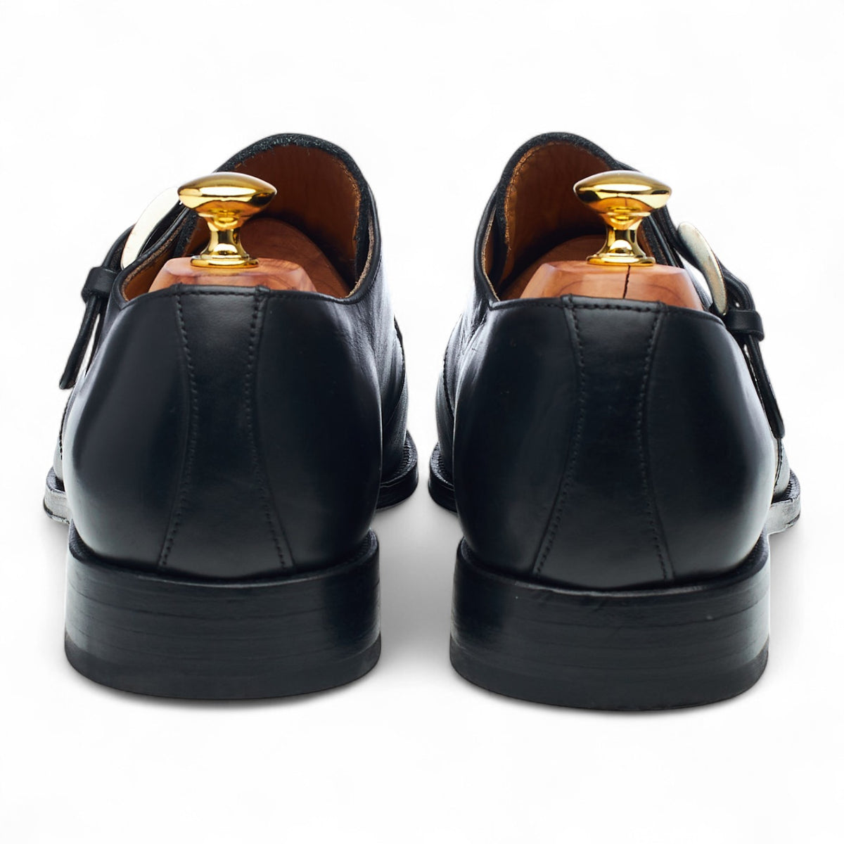Black Leather Monk Strap UK 11