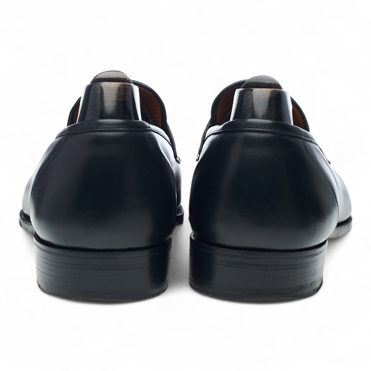 'Monaco' Black Leather Loafers UK 10 E