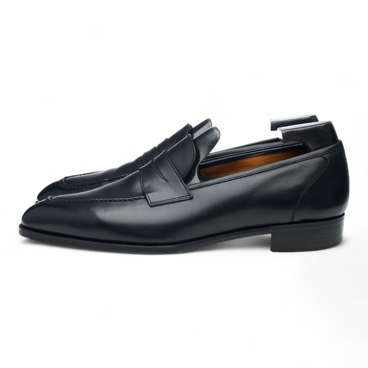 'Monaco' Black Leather Loafers UK 10 E