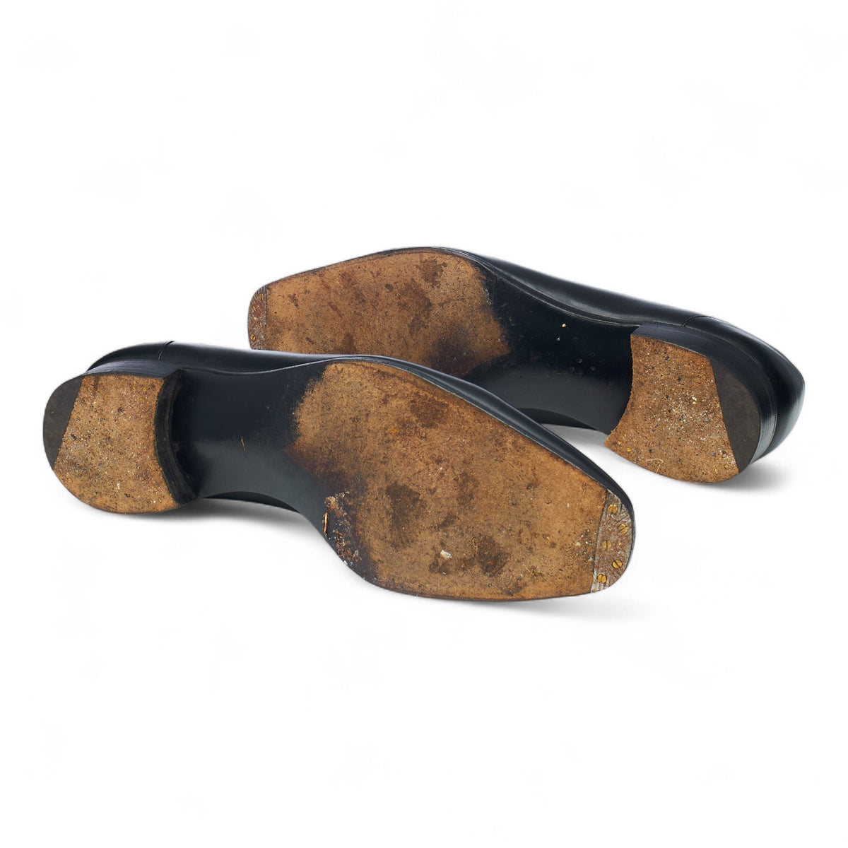 'Monaco' Black Leather Loafers UK 10 E