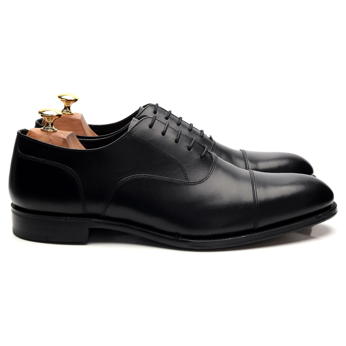 1880 Classic &#39;Stonegate&#39; Black Leather Oxford UK 10.5 F