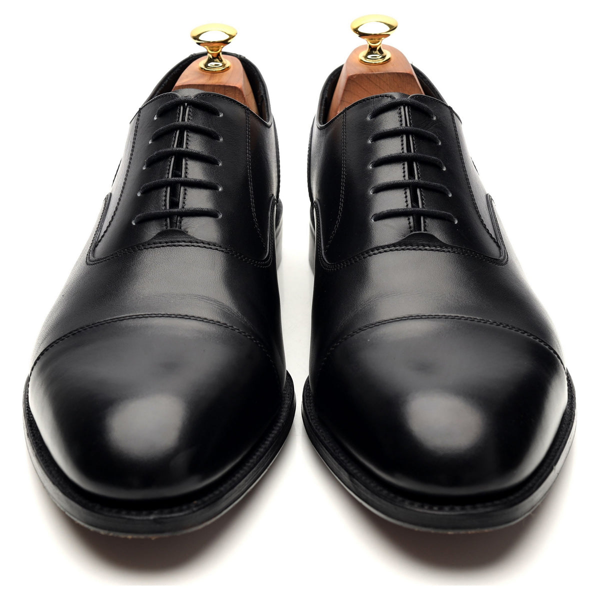 1880 Classic &#39;Stonegate&#39; Black Leather Oxford UK 10.5 F