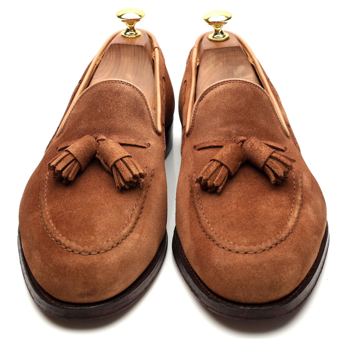 &#39;Cavendish 2&#39; Polo Brown Suede Tassel Loafer UK 8 E