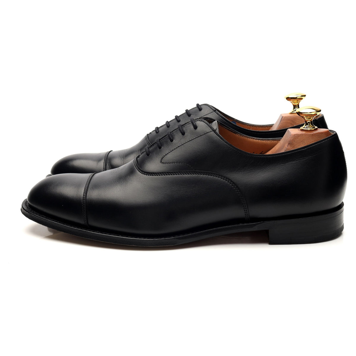 &#39;Alfred&#39; Black Leather Oxford UK 9 F