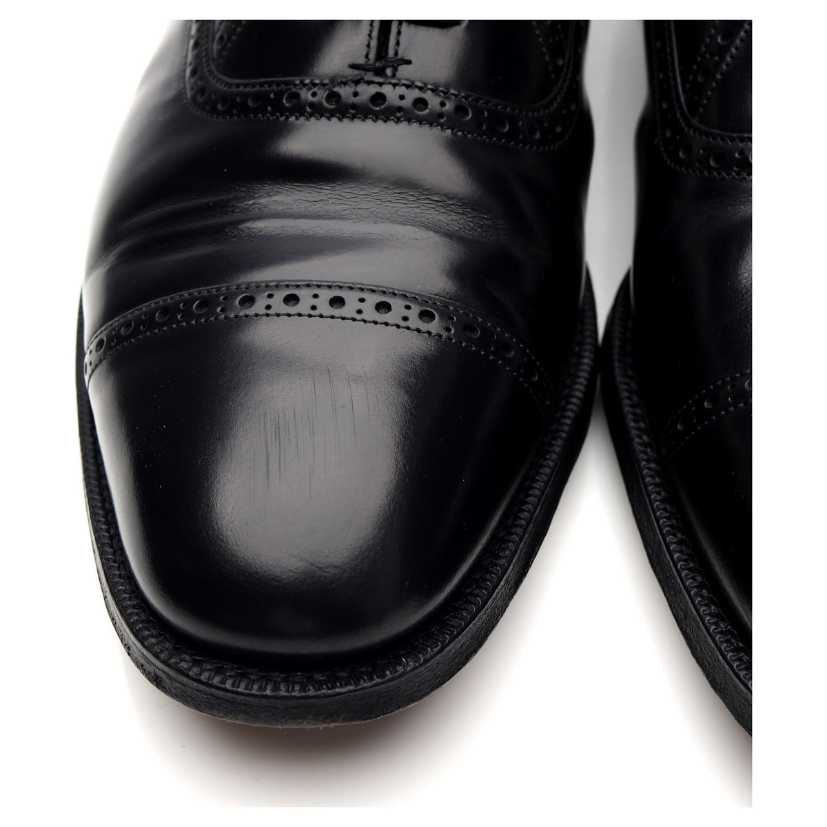 &#39;Legate&#39; Black Leather Oxford Brogue UK 9 G