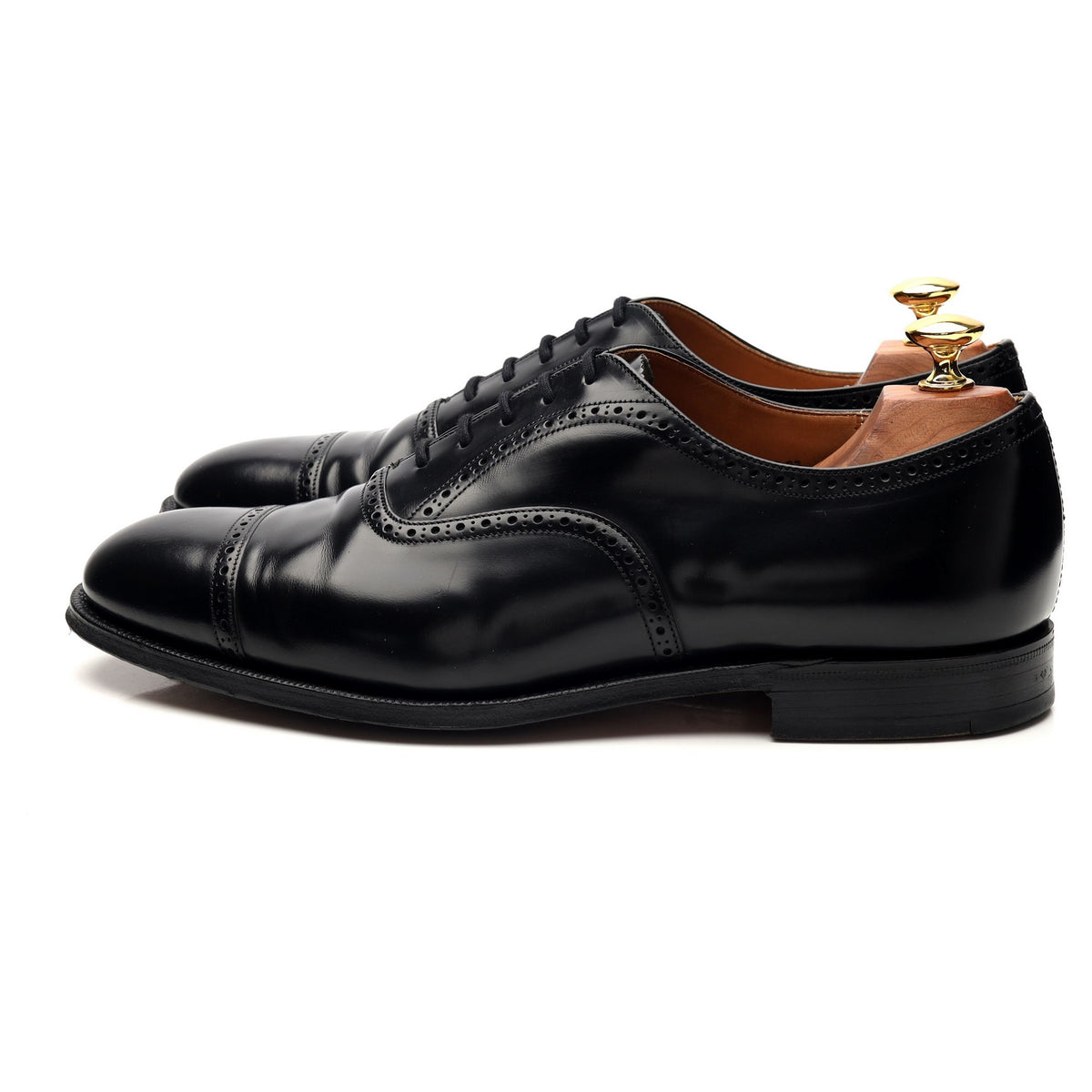 &#39;Legate&#39; Black Leather Oxford Brogue UK 9 G