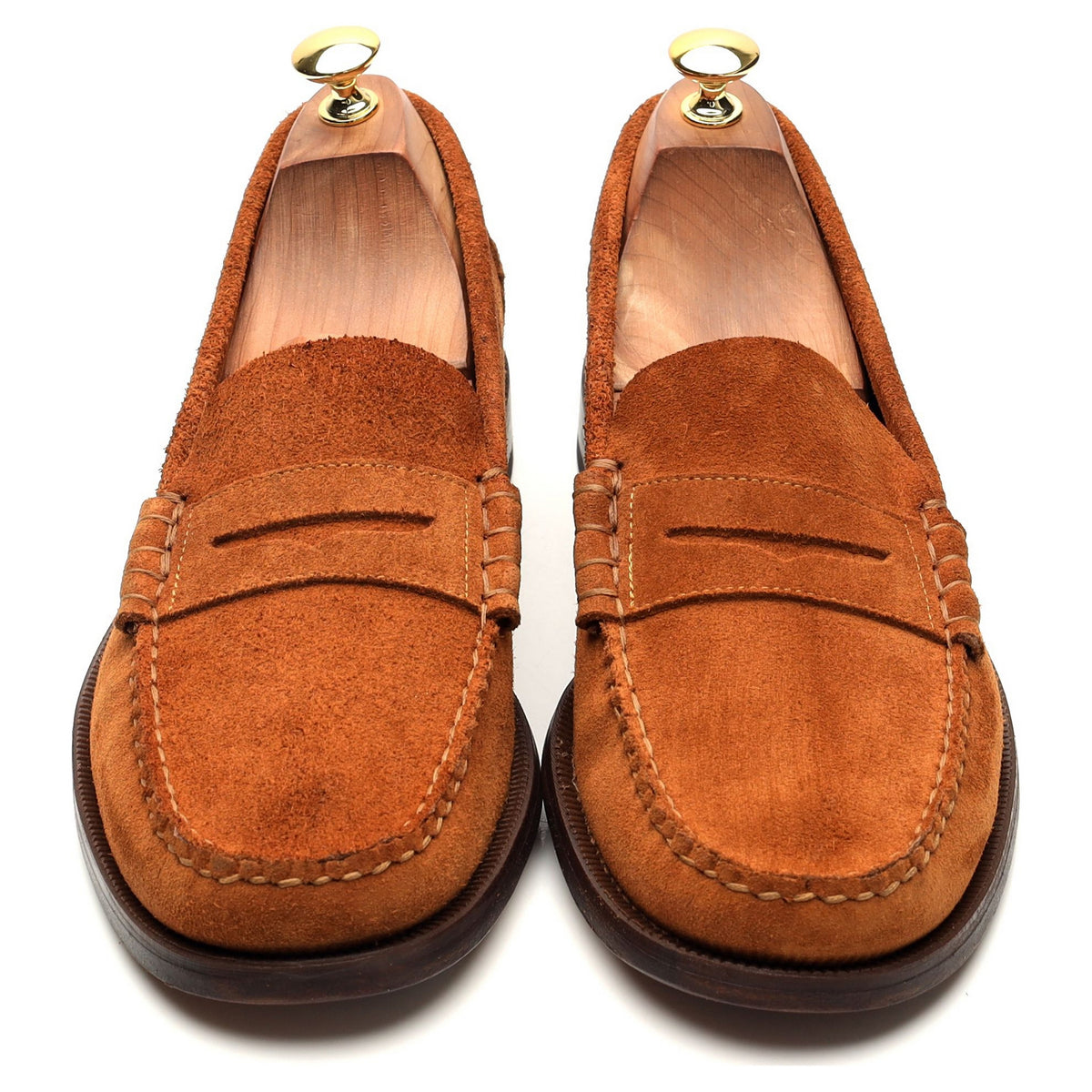 &#39;Dan&#39; Tan Brown Suede Loafer UK 10