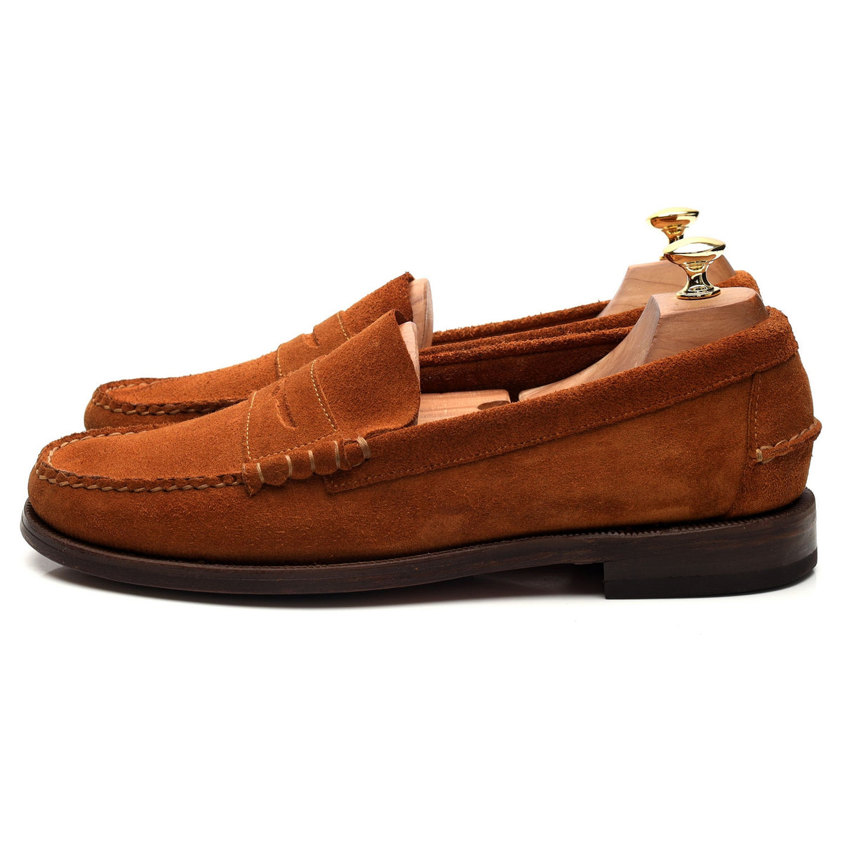 &#39;Dan&#39; Tan Brown Suede Loafer UK 10