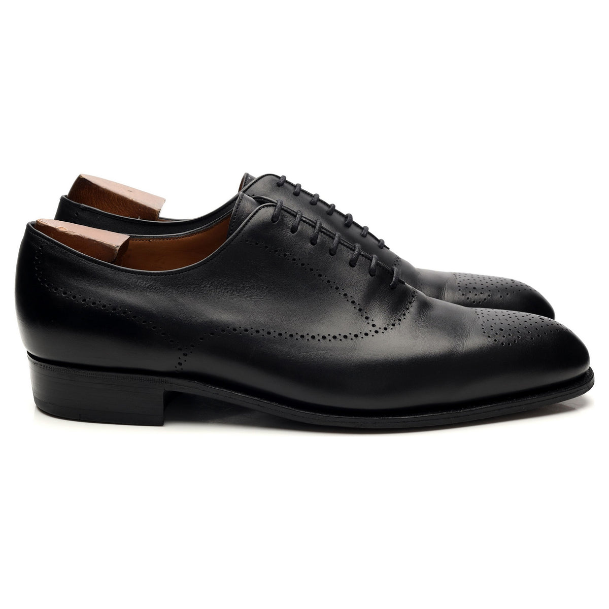 Black Leather Oxford 10 E / UK 10.5