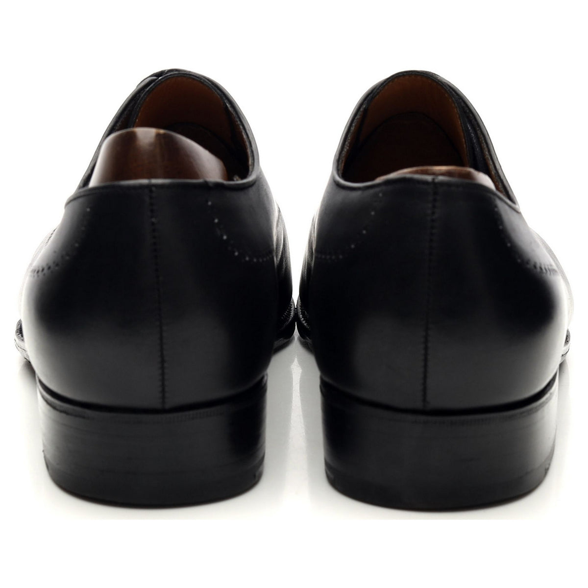 Black Leather Oxford 10 E / UK 10.5