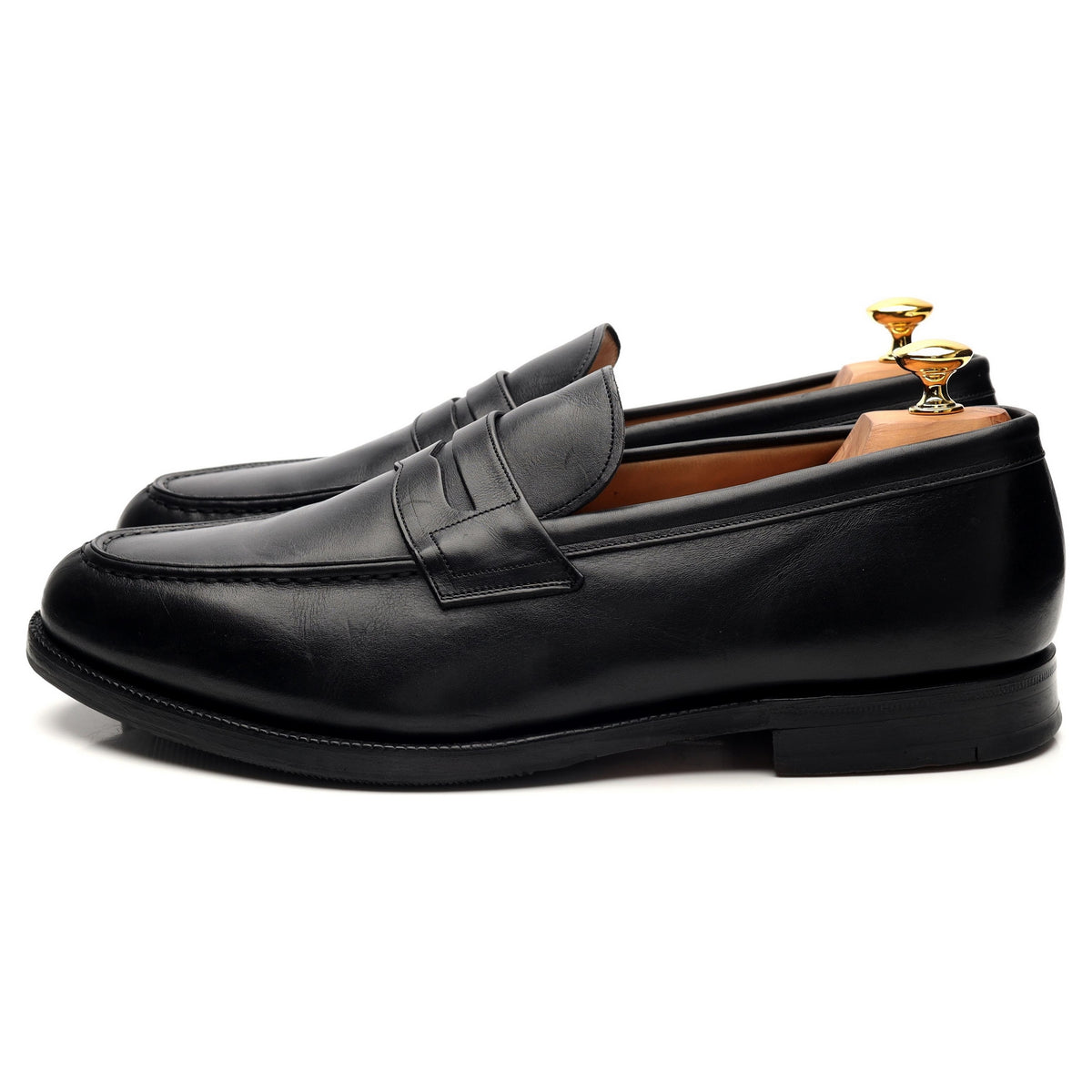 &#39;Darwin&#39; Black Leather Loafer UK 12 H