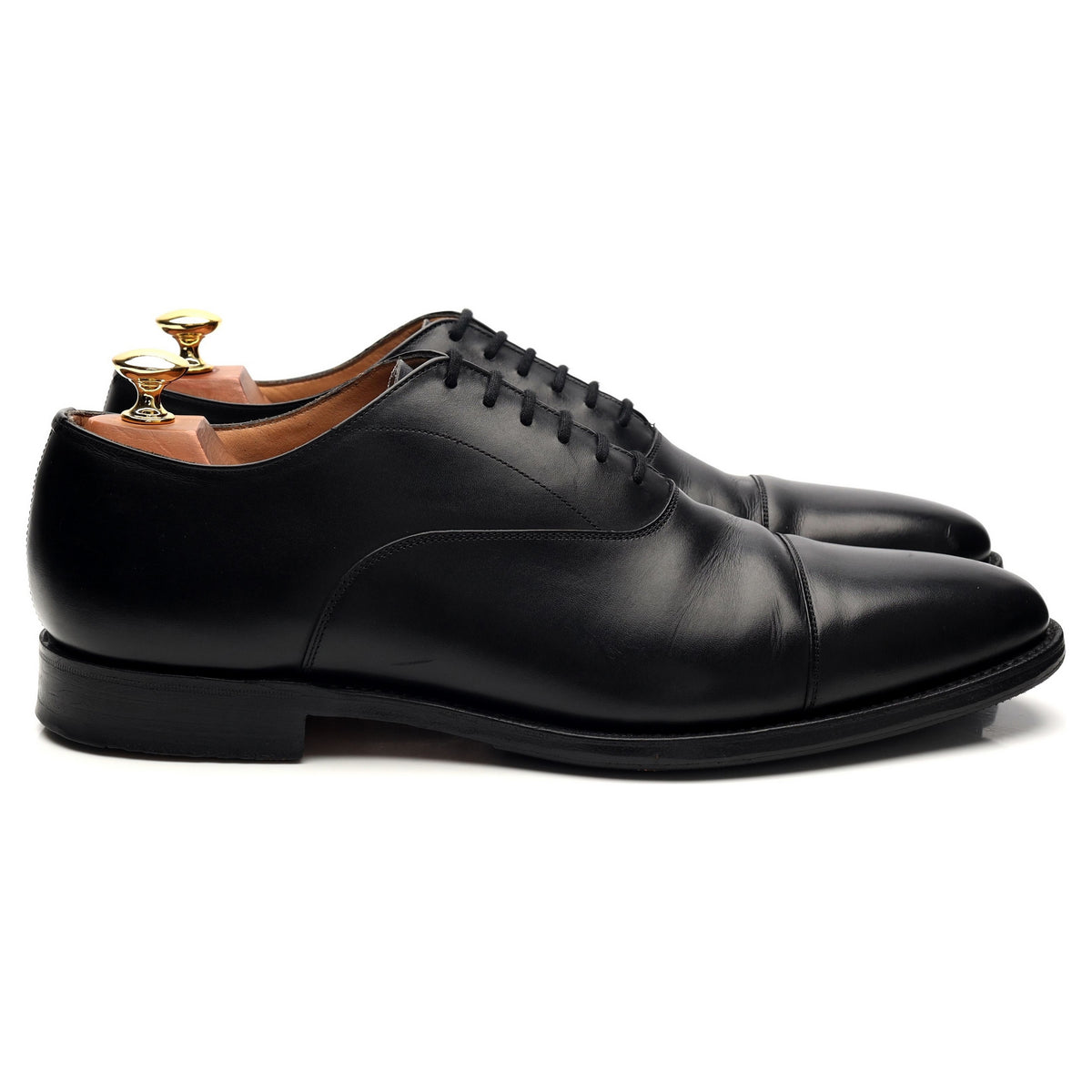 &#39;Coppice&#39; Black Leather Oxford UK 9.5 F