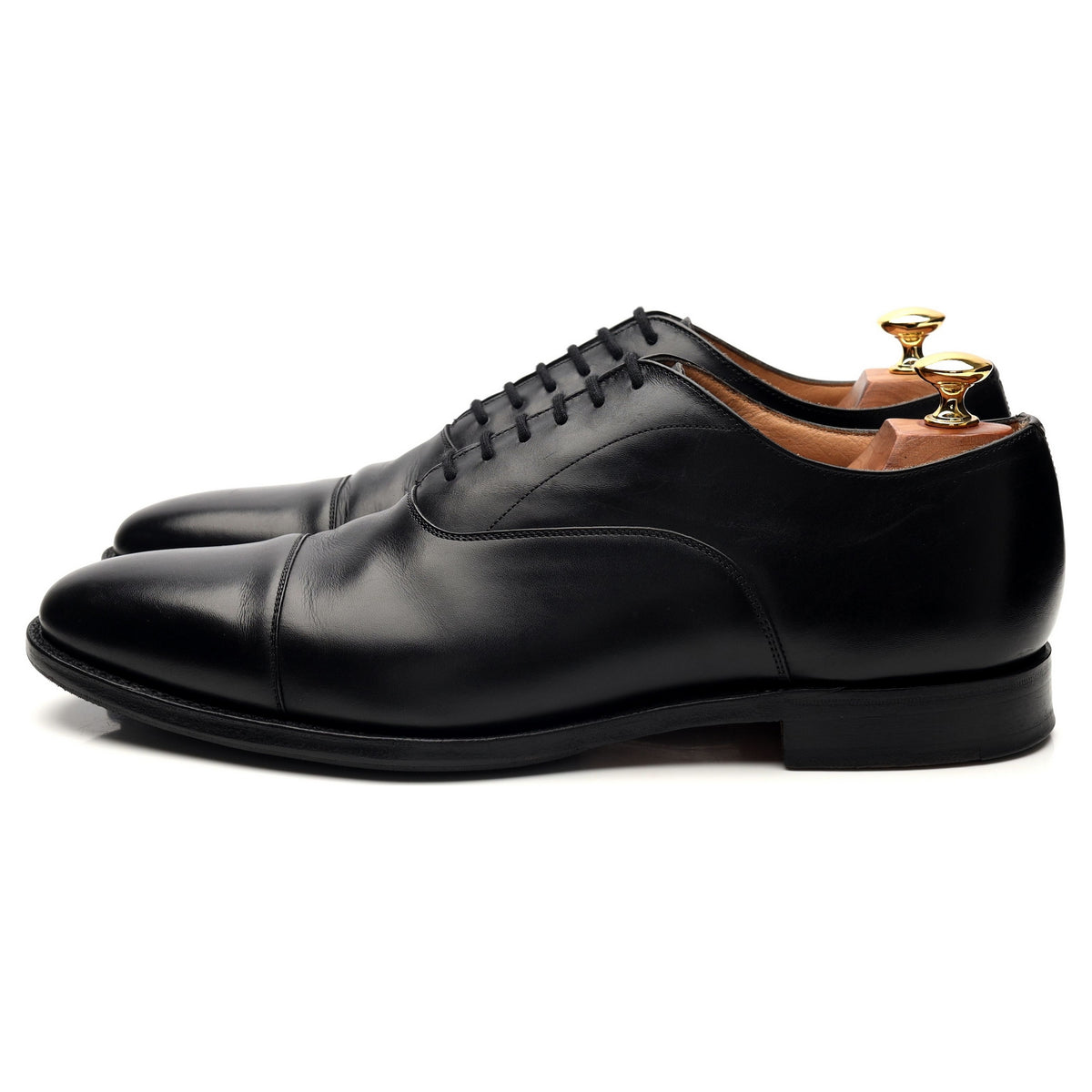 &#39;Coppice&#39; Black Leather Oxford UK 9.5 F