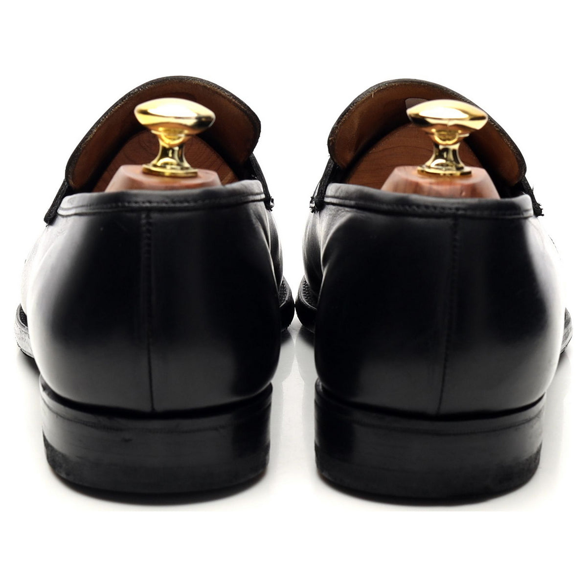 &#39;Merton&#39; Black Leather Loafers UK 8 E