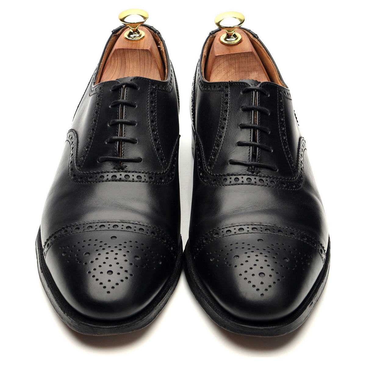 &#39;Westfield&#39; Black Leather Oxford Brogue UK 8 E