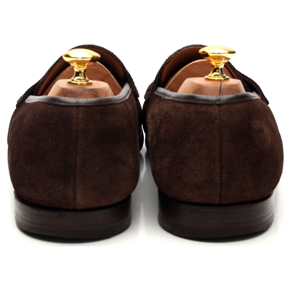 &#39;Boston&#39; Dark Brown Suede Loafers UK 11.5 E