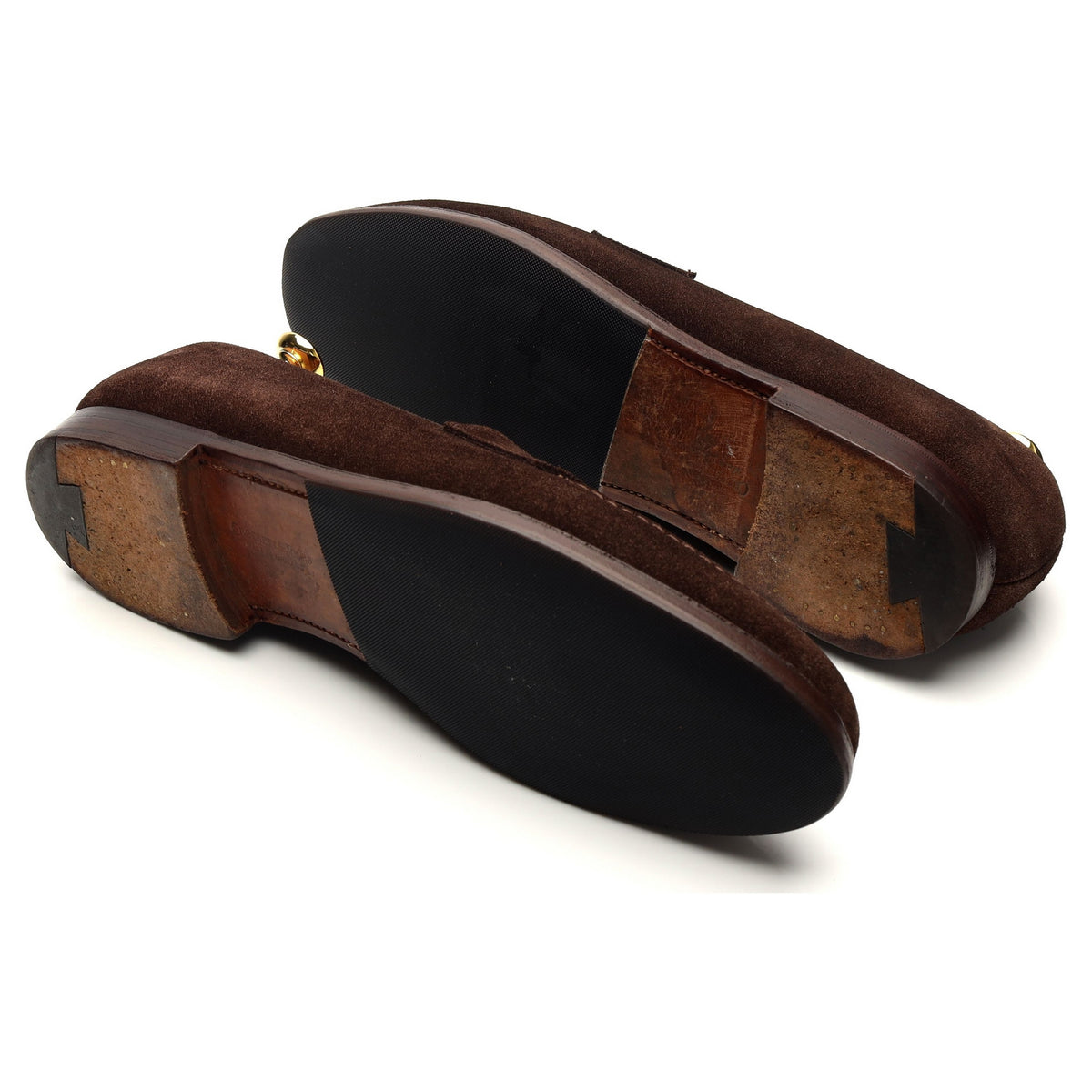 &#39;Boston&#39; Dark Brown Suede Loafers UK 11.5 E