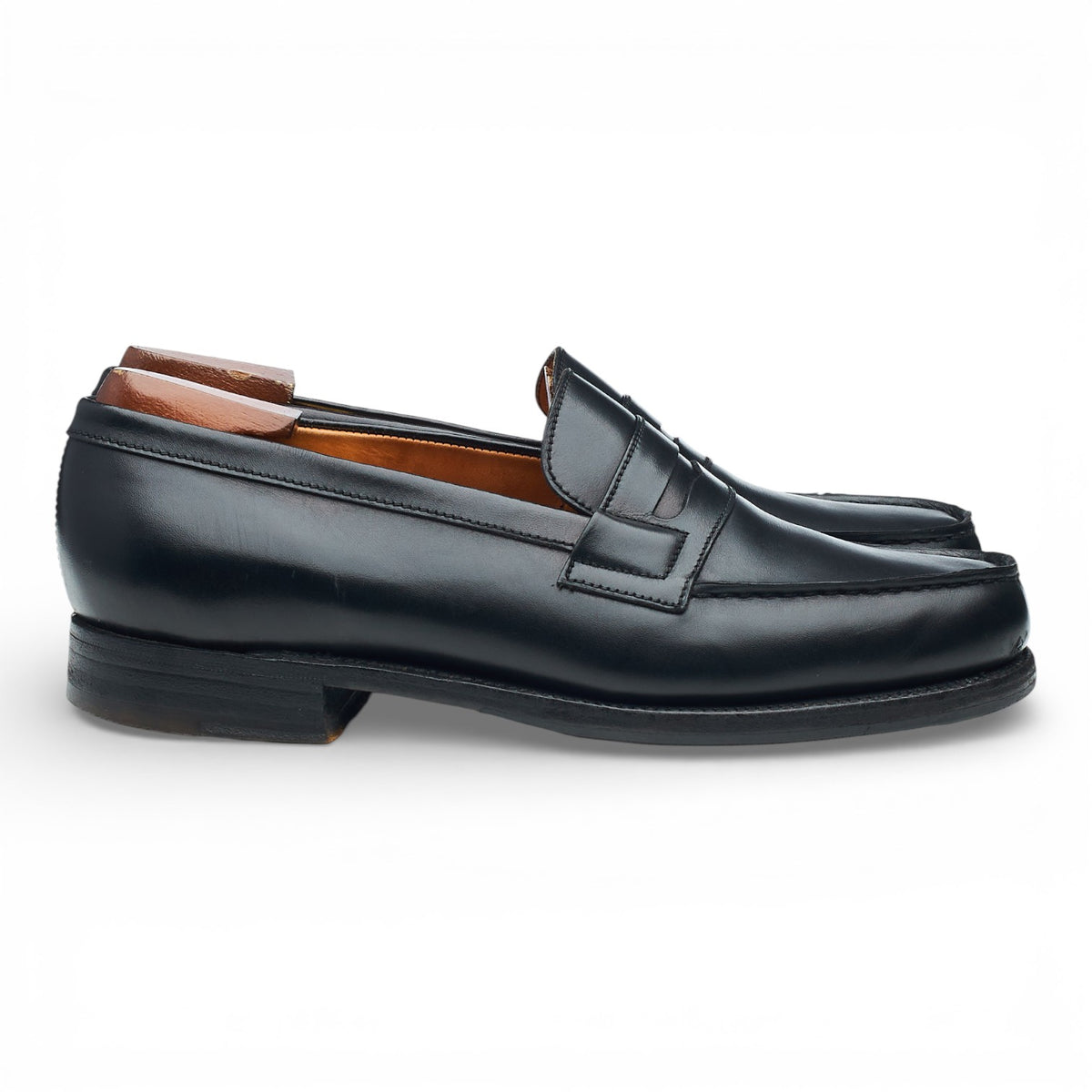 Women's '180 Mocassin' Black Leather Loafers 3.5 C UK 4.5