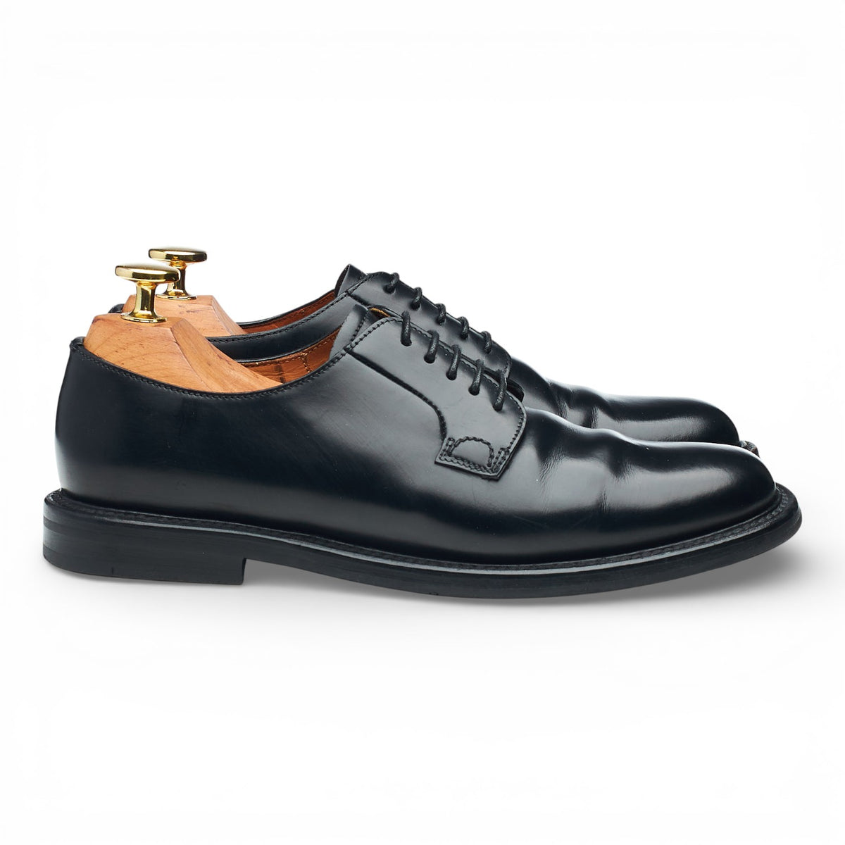 Women's 'Cindy' Black Leather Derby UK 3.5 EU 36.5