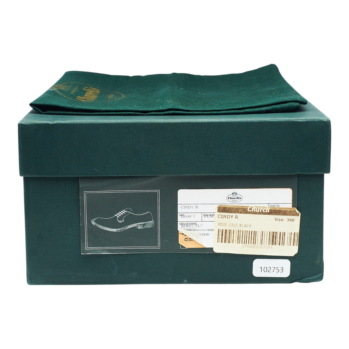 Women's 'Cindy' Black Leather Derby UK 3.5 EU 36.5