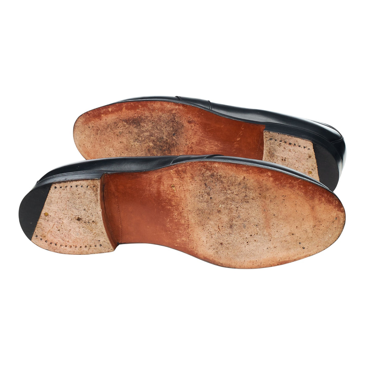 Black Leather Loafers UK 10.5