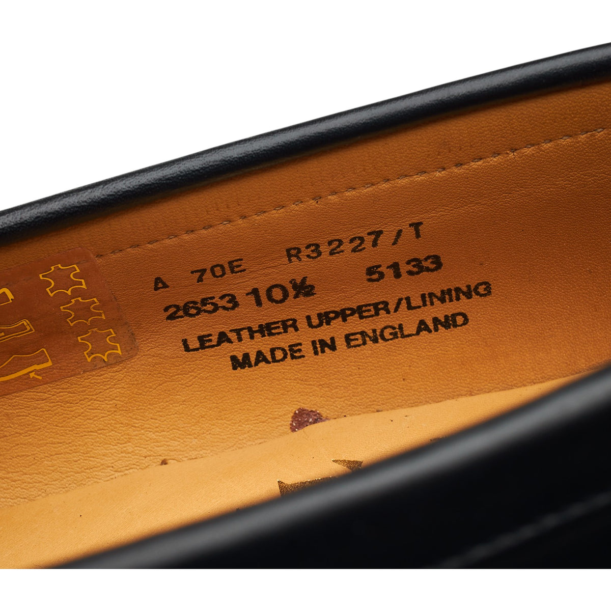 Black Leather Loafers UK 10.5