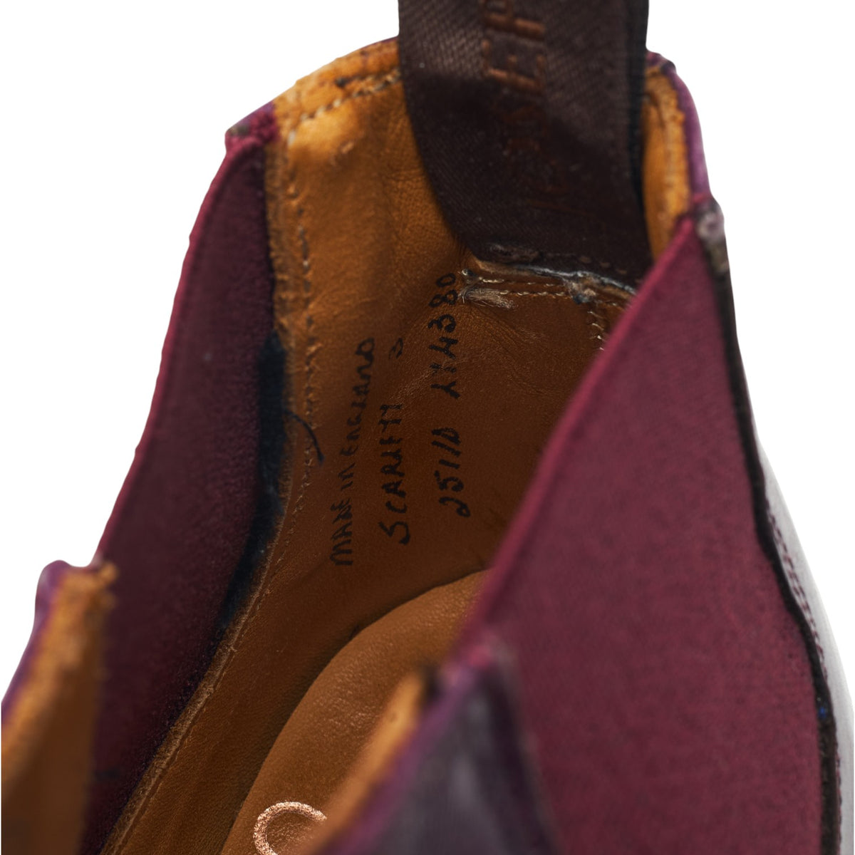 Women's 'Scarlett' Purple Leather Low Cut Chelsea Boots UK 3 D