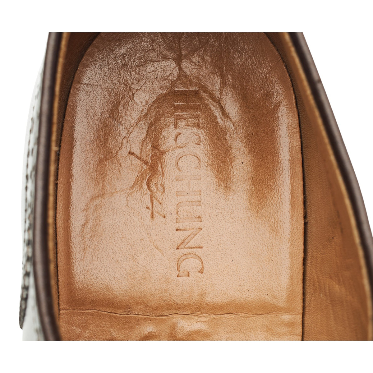 Women's 'Cox' Brown / Silver Leather Derby Brogues UK 6.5