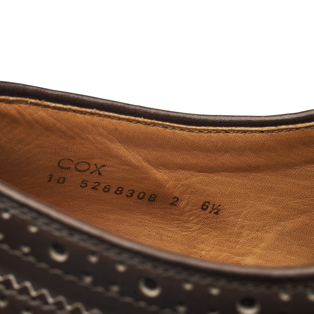 Women's 'Cox' Brown / Silver Leather Derby Brogues UK 6.5