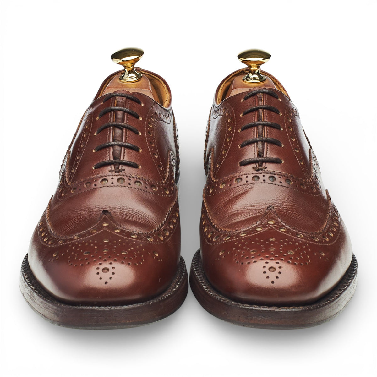'Burwood' Brown Leather Oxford Brogues UK 6.5 F