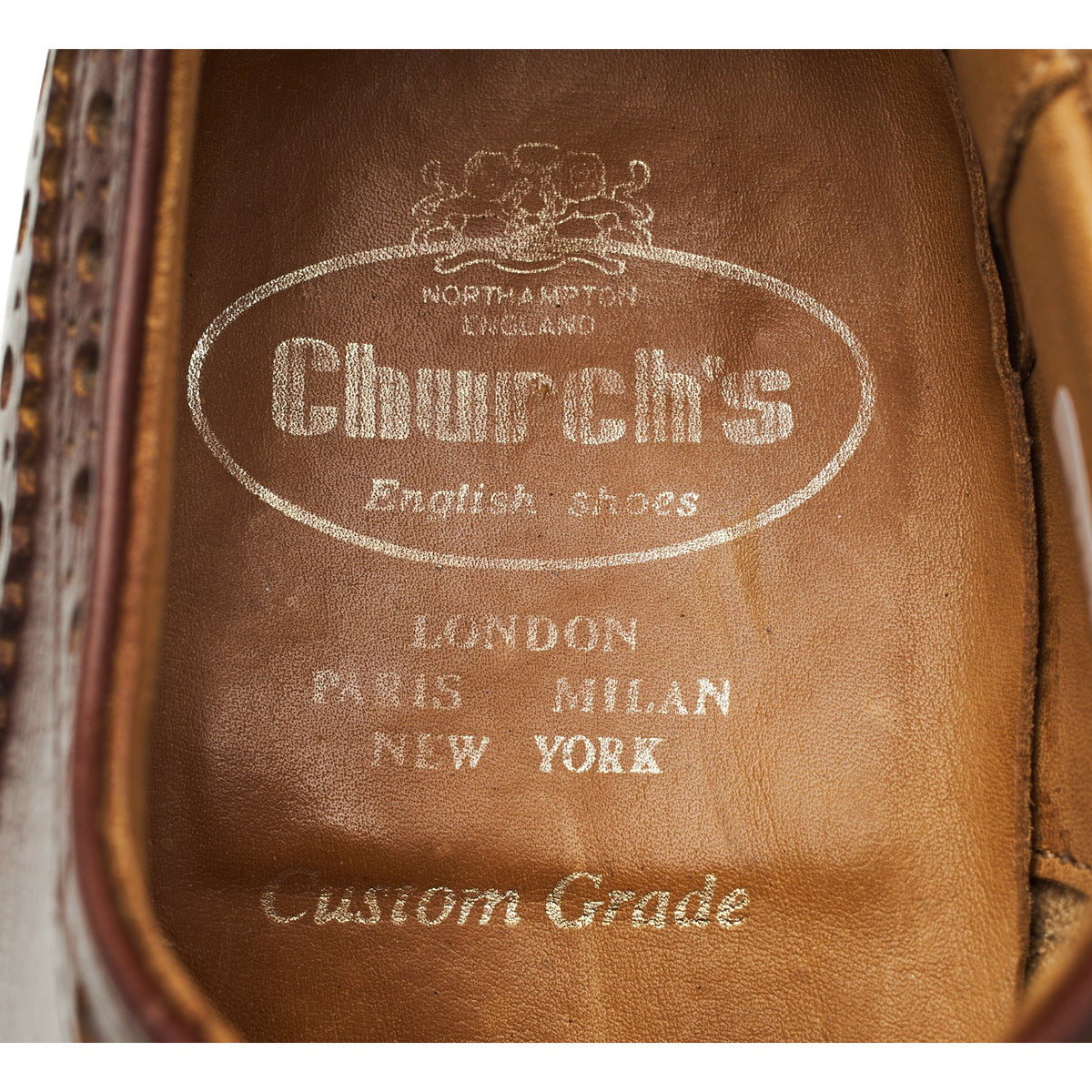 'Burwood' Brown Leather Oxford Brogues UK 6.5 F