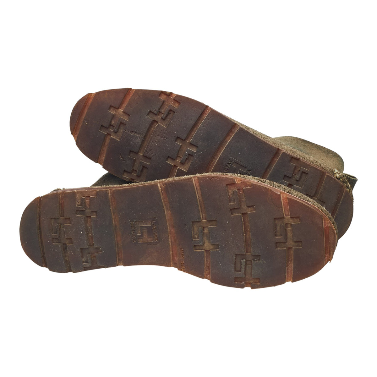 Green Suede Moc Toe Boots UK 7.5 US 8 E