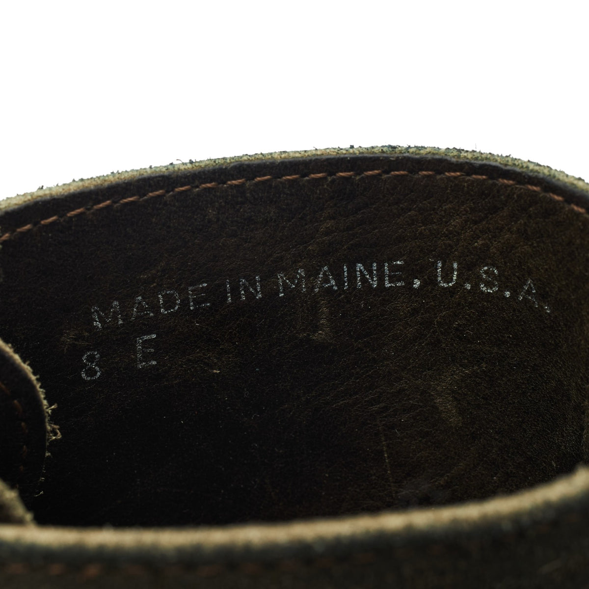 Green Suede Moc Toe Boots UK 7.5 US 8 E